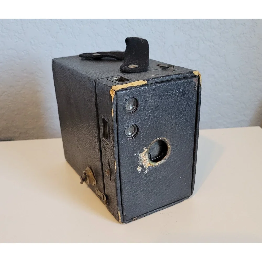Vintage Eastman Kodak No. 2-A‎ Brownie Box Camera Made In USA Shutter Works